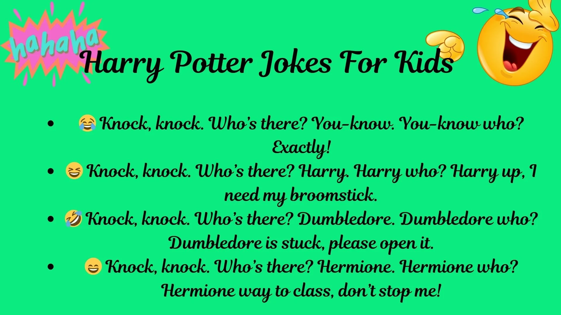 100 Top Harry Potter Jokes for Kids [Trending Edition]