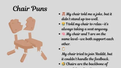 Chair Puns