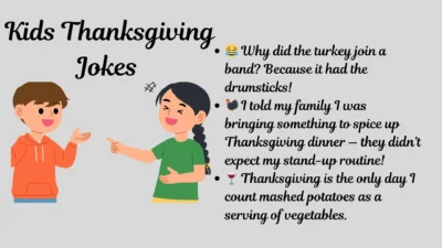Kids Thanksgiving Jokes