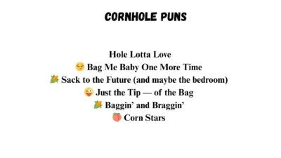 Cornhole Puns