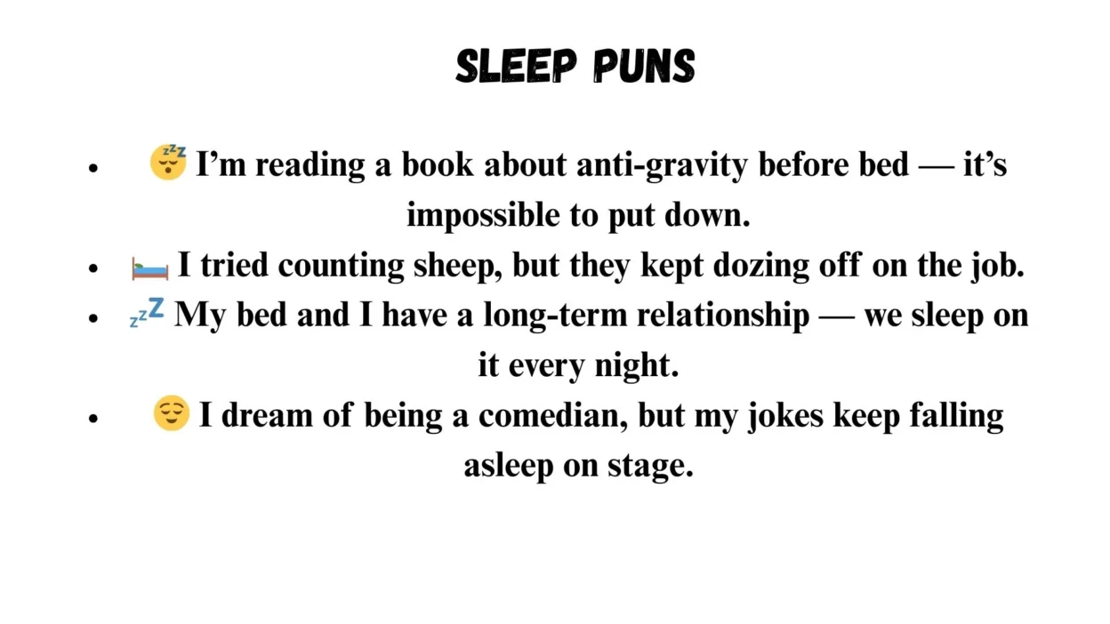 Sleep Puns